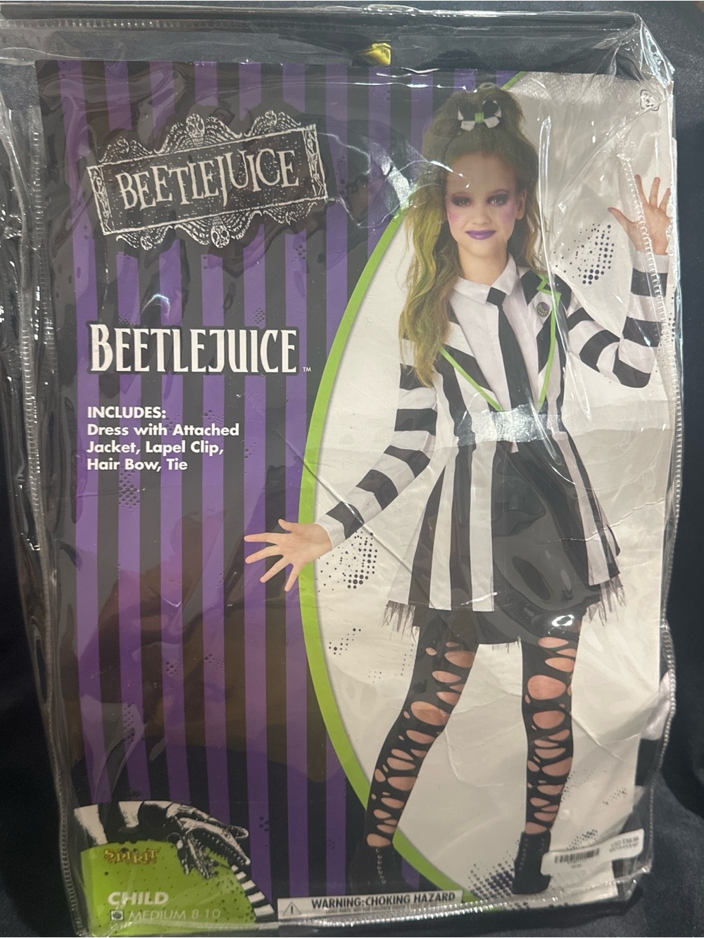 Beetlejuice girls costume size 8-10